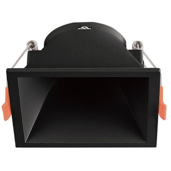 Supporto quadrato per faretto GU10 da incasso 83x83mm nero Supporto quadrato per faretto GU10 da incasso 83x83mm nero